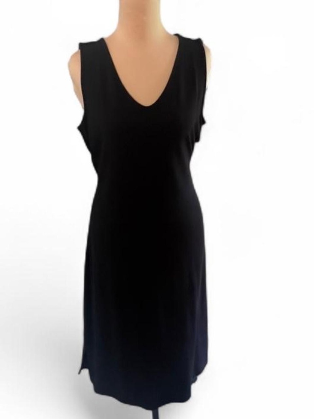 Belle Kim Gravel Black Sleeveless Maxi Dress with Tie Waist - Small
